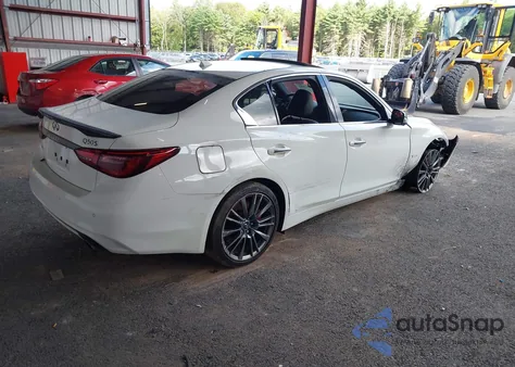 2018 Infiniti Q50 3.0T Red Sport 400 from USA, damaged, VIN JN1FV7ARXJM481728